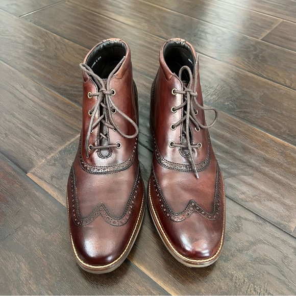 Cole haan Liam Chukka Mens wingtip leather boot 🥾 size 12M - Picture 3 of 8